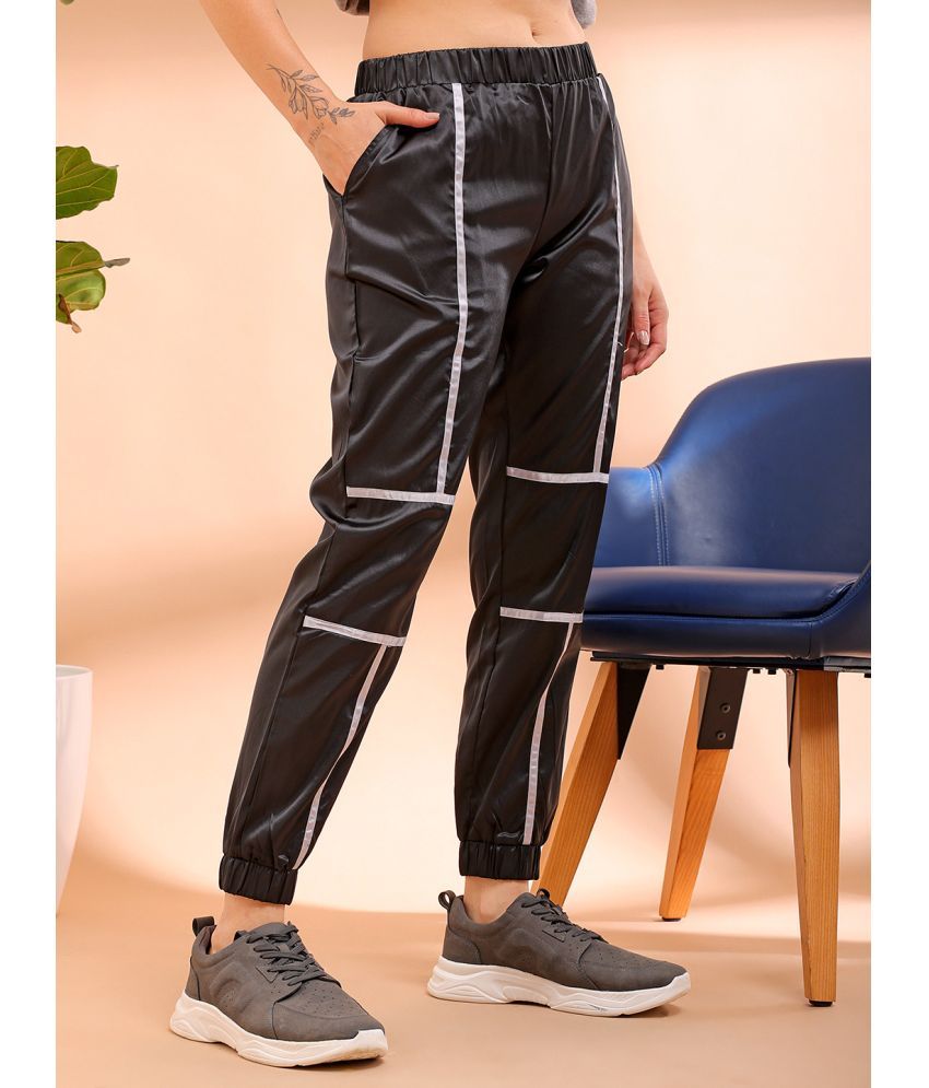     			Freehand Pack of 1 Polyester Regular Women's Joggers ( Black )