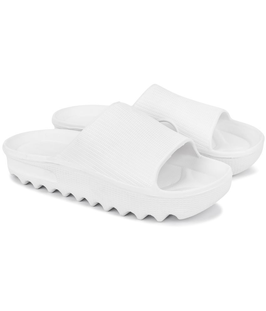     			PM Traders - White Men's Floater Sandals