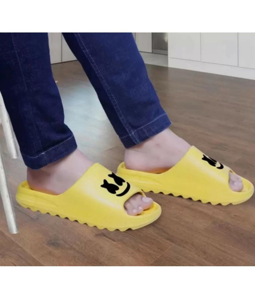     			PM Traders - Yellow Men's Floater Sandals