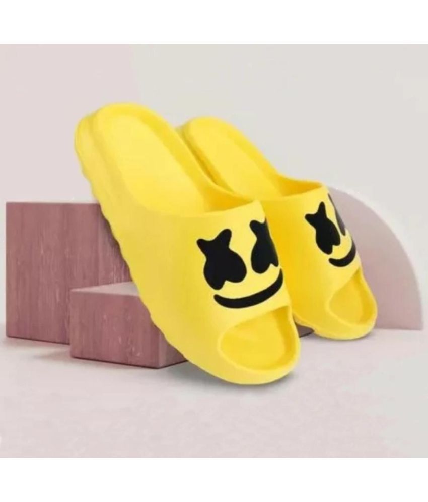     			PM Traders - Yellow Men's Floater Sandals