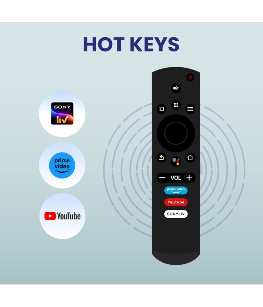     			RESORB LED 571 VOICE Smart TV LCD/LED Remote Compatible with Compatible remote for Thomson, kodak and Blaupunkt LED TV