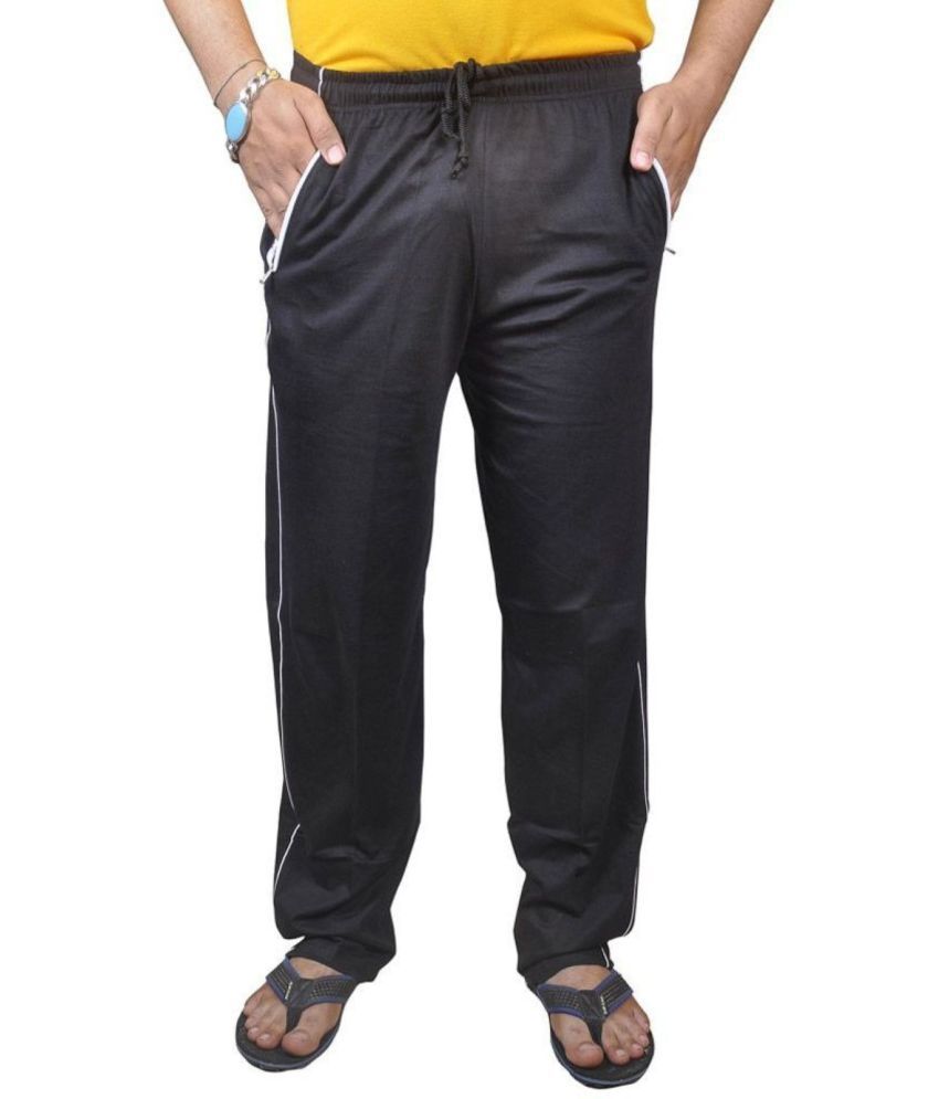     			Reoutlook Black Cotton Blend Men's Trackpants ( Pack of 1 )