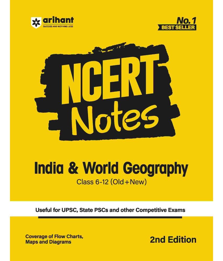     			Arihant NCERT Notes India & World Geography (Class 6-12) | 2nd Revised Edition | For UPSC and Other Competitive Exams | English Medium