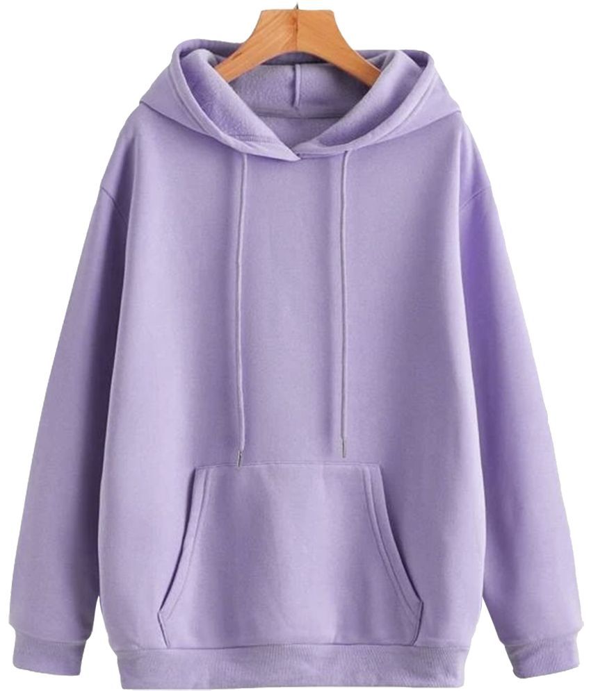     			FABRIPPLE Fleece Hooded Men's Sweatshirt - Purple ( Pack of 1 )