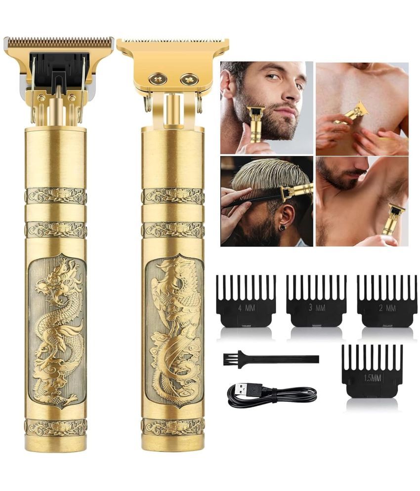     			GATIMAN Hair Trimmer Gold Corded,Cordless Beard Trimmer With 120 minutes Runtime