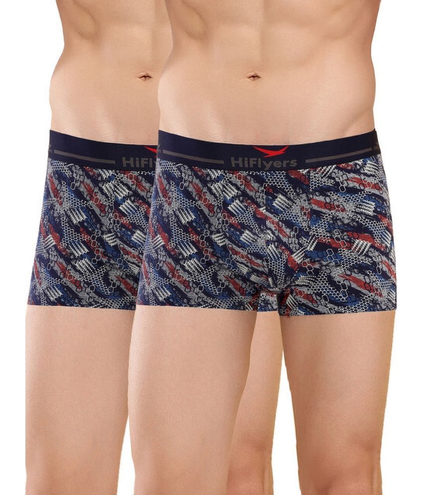     			Hiflyers Pack of 2 Cotton Blend Trunks For Men's ( Multicolor )