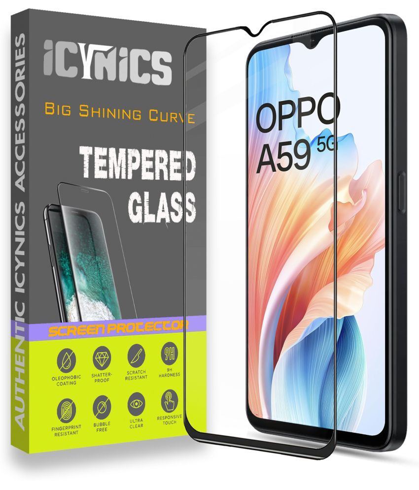     			Icynics Tempered Glass Compatible For Oppo A59 5G ( Pack of 1 )