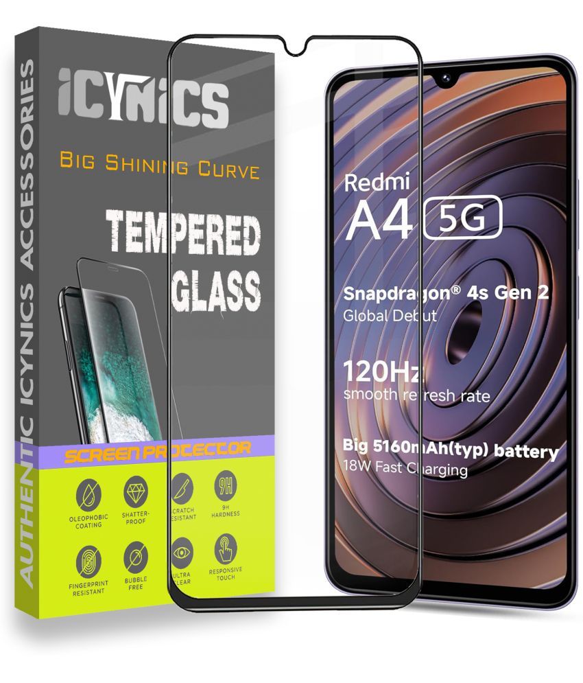     			Icynics Tempered Glass Compatible For Redmi A4 5G ( Pack of 1 )