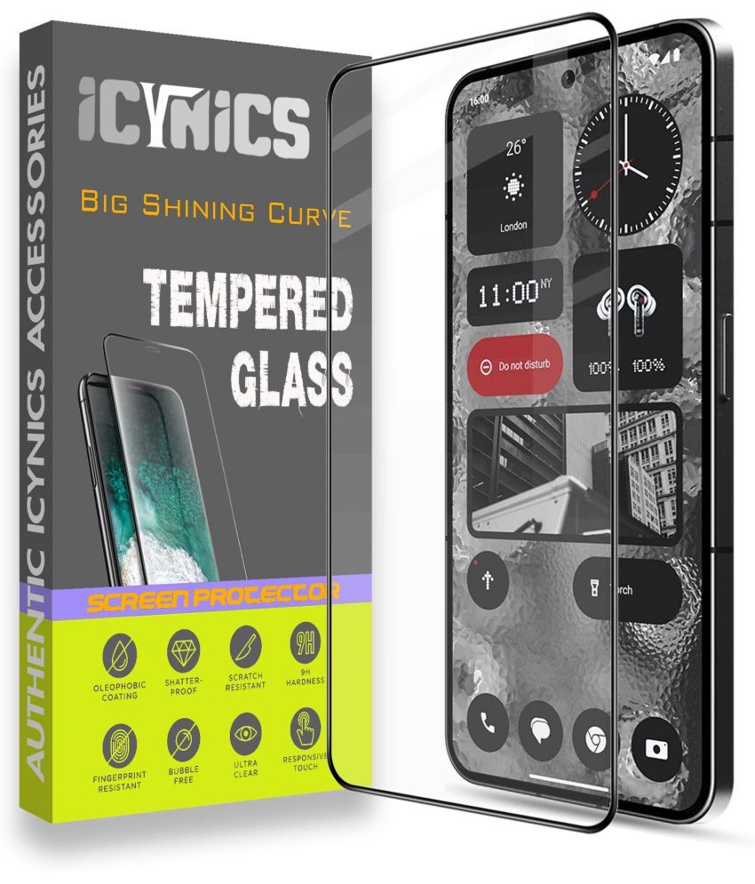     			Icynics Tempered Glass Compatible For Nothing Phone 2 ( Pack of 1 )