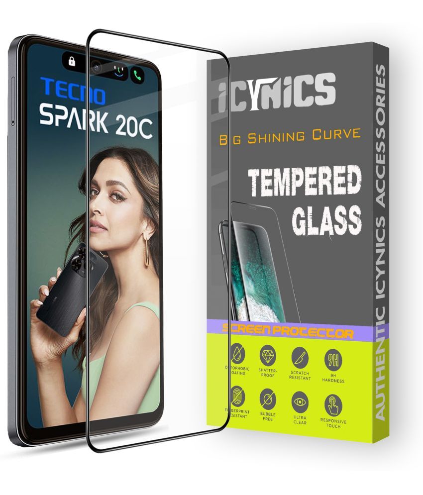     			Icynics Tempered Glass Compatible For Tecno Spark 20C ( Pack of 1 )