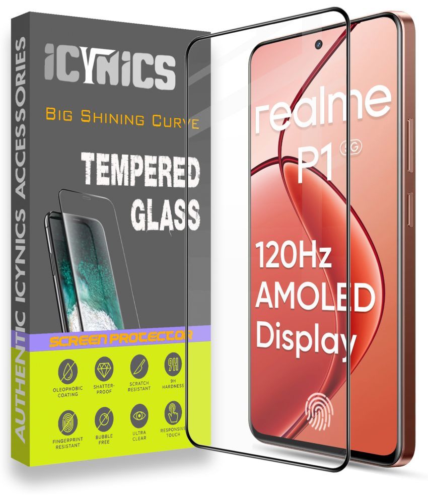     			Icynics Tempered Glass Compatible For Realme P1 5G ( Pack of 1 )