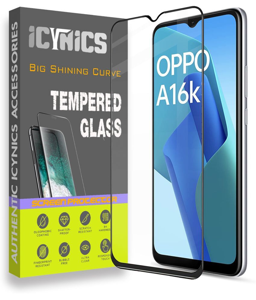     			Icynics Tempered Glass Compatible For OPPO A16K ( Pack of 1 )