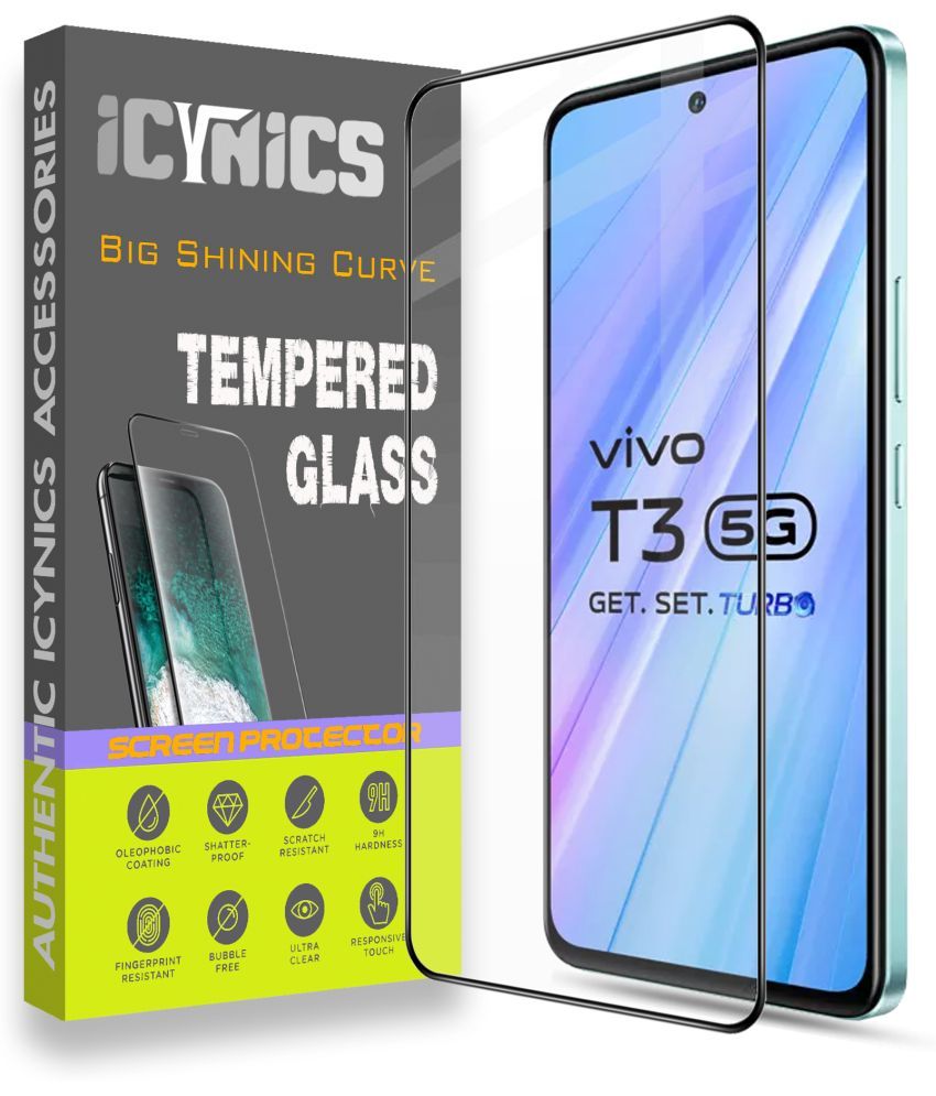     			Icynics Tempered Glass Compatible For Vivo T3 5G ( Pack of 1 )