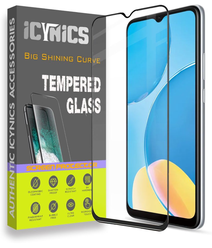     			Icynics Tempered Glass Compatible For Oppo A15 ( Pack of 1 )