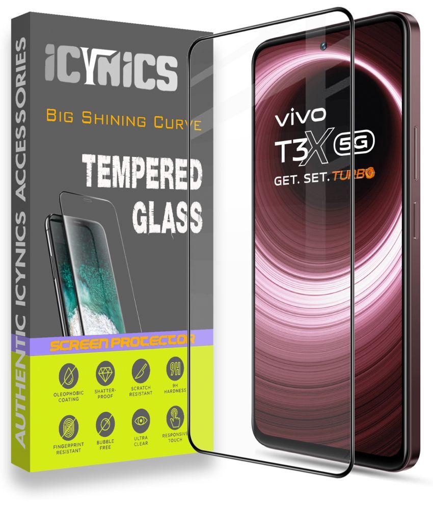     			Icynics Tempered Glass Compatible For Vivo T3x 5G ( Pack of 1 )