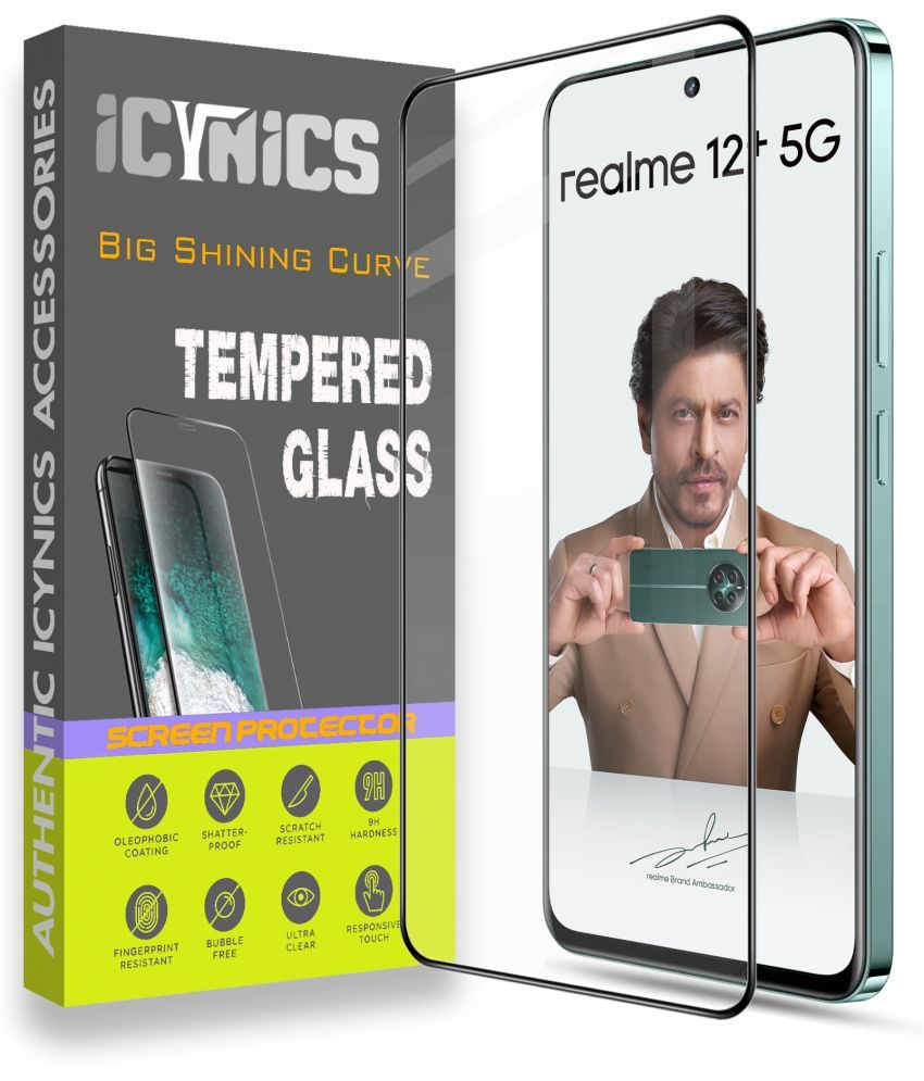     			Icynics Tempered Glass Compatible For Realme 12 Plus 5G ( Pack of 1 )