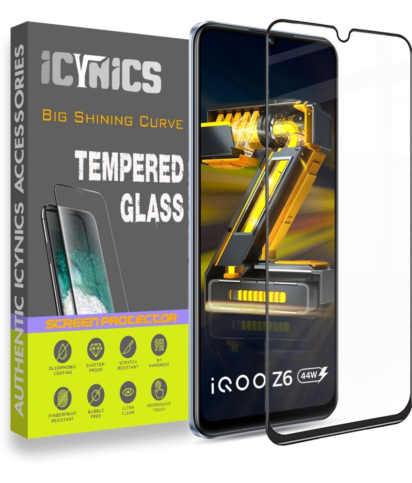     			Icynics Tempered Glass Compatible For iQoo Z6 44W ( Pack of 1 )