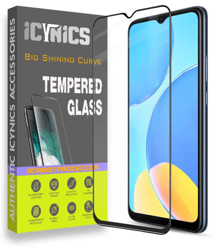     			Icynics Tempered Glass Compatible For Oppo A15s ( Pack of 1 )