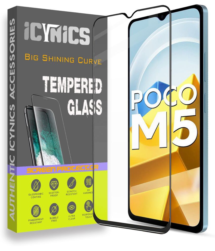     			Icynics Tempered Glass Compatible For POCO M5 ( Pack of 1 )