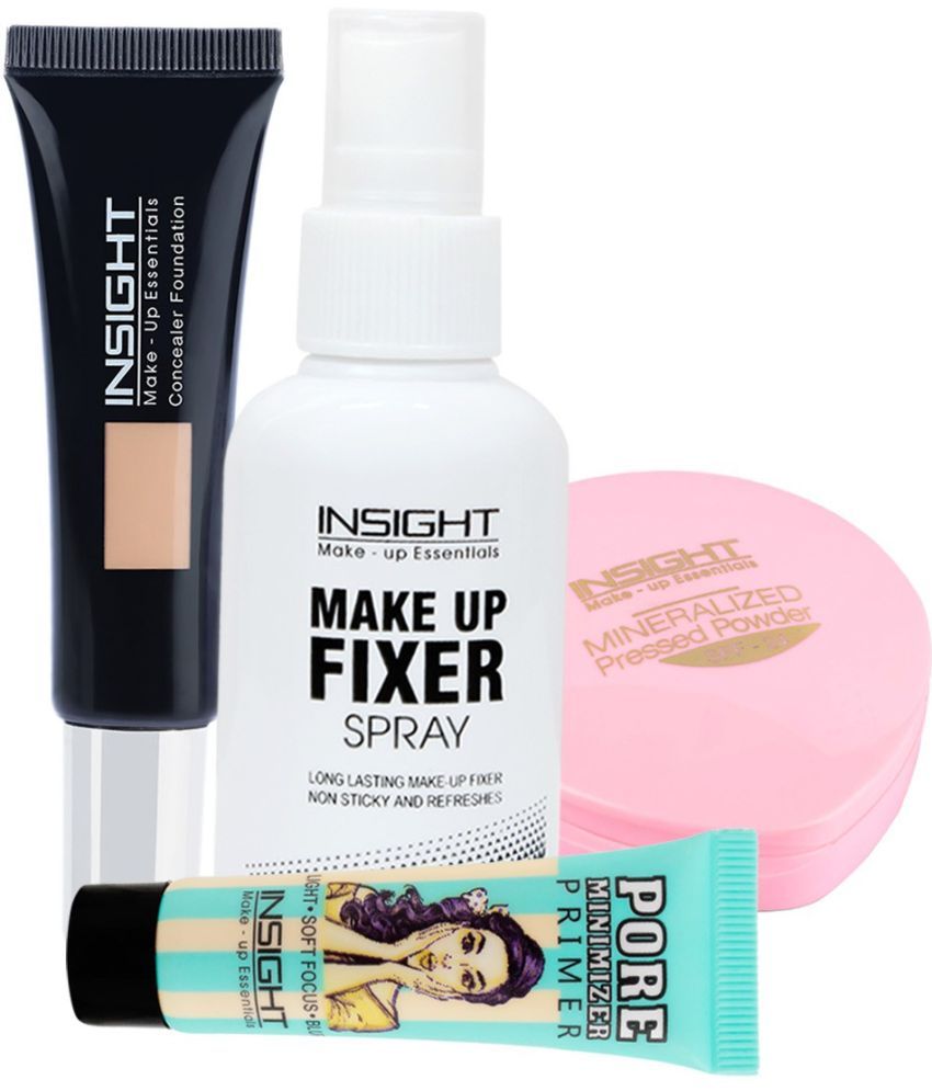     			Insight Makeup Kit ( Primer-1,Concealer Foundation-1,Compact Powder-1,Makeup Fixer-1 )