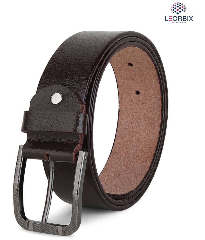     			LEORBIX - Brown Leather Men's Casual Belt ( Pack of 1 )