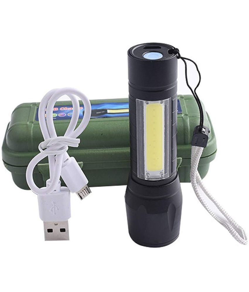     			Stylopunk - 2W Rechargeable Flashlight Torch ( Pack of 1 )