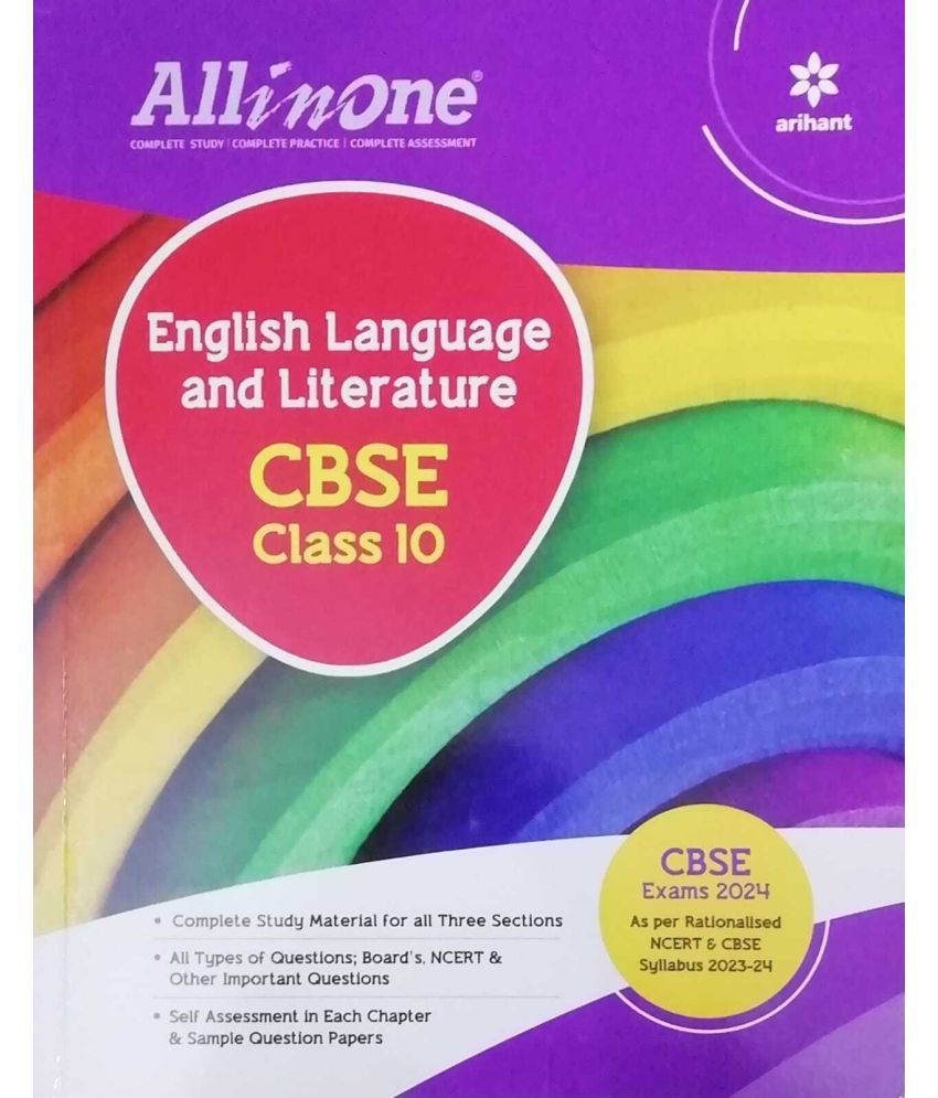     			Arihant All In One English Language And Literature Cbse Exam 2024 Class 10