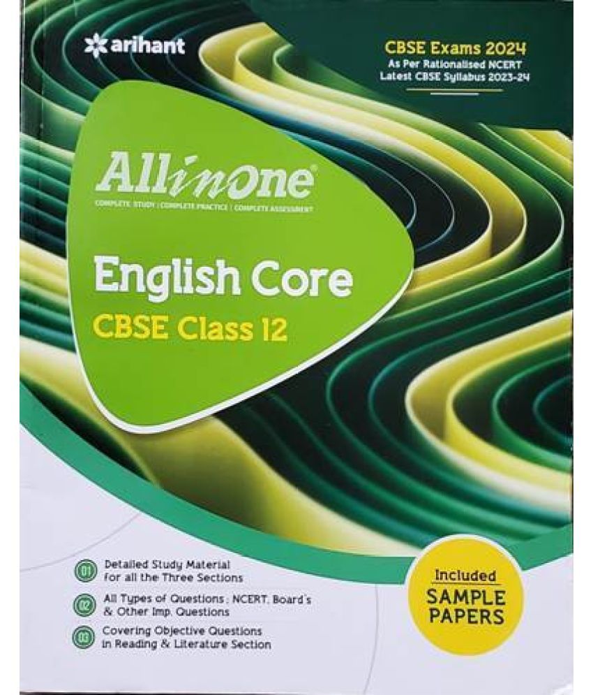     			Arihant CBSE All In One English Core Class 12 2023-24 Edition (As Per Latest CBSE Syllabus Issued On 21 April 2023)  (Paperback, Arihant)