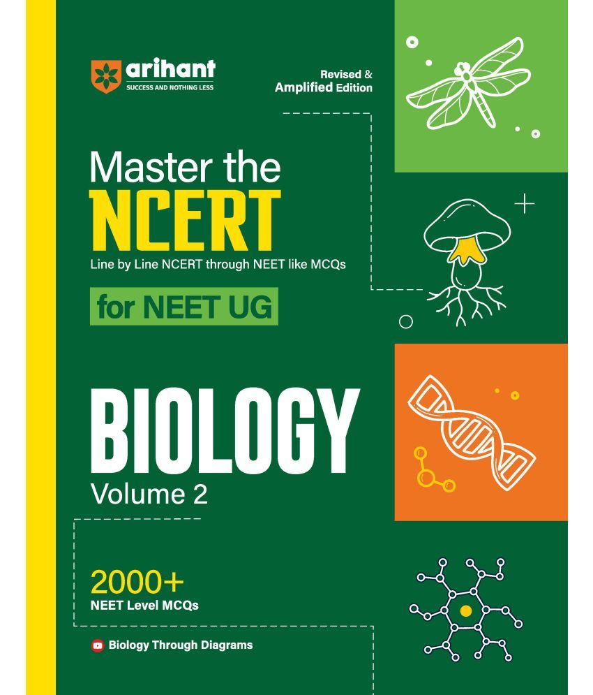     			Arihant Master The NCERT For NEET UG 2025 Biology Volume-2 | 2000+ MCQ | Revised & Amplified Edition | Line By Line NCERT