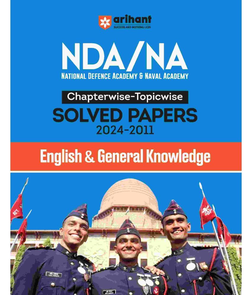     			Arihant NDA/NA 2025 | English & General Knowledge Chapterwise - Topicwise Solved Papers (2024 - 2011) | English Medium