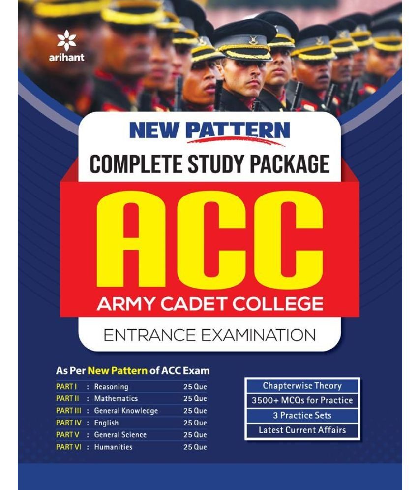     			Arihant New Pattern Complete Study Package ACC Army CADET College Entrance Examination | Engish Medium