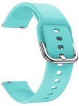 ACM Watch Strap Silicone Belt 22mm compatible with Noise Colorfit Icon 4 Smartwatch Sports Hook Band Light Blue