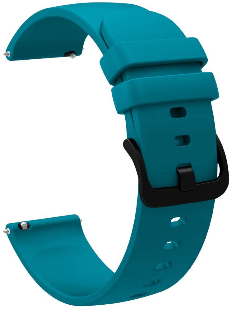     			ACM Watch Strap Silicone Belt 22mm compatible with Maxima Max Pro Volt Smartwatch Hook Band Turquoise