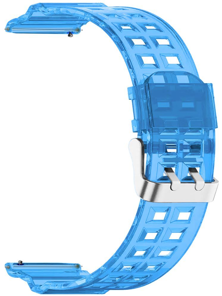     			ACM Watch Strap Silicone Transparent Design 22mm compatible with Cellecor Vision M10 Smartwatch Classy Band Blue