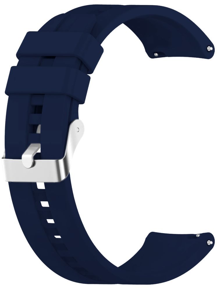     			ACM Watch Strap Silicone Belt 22mm compatible with Noise Colorfit Ore Smartwatch Classic Band Dark Blue