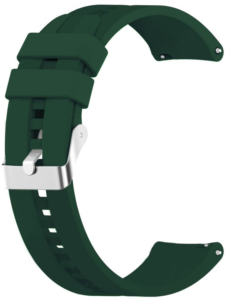     			ACM Watch Strap Silicone Belt 22mm compatible with Boat Storm Call 3 Smartwatch Classic Band Green