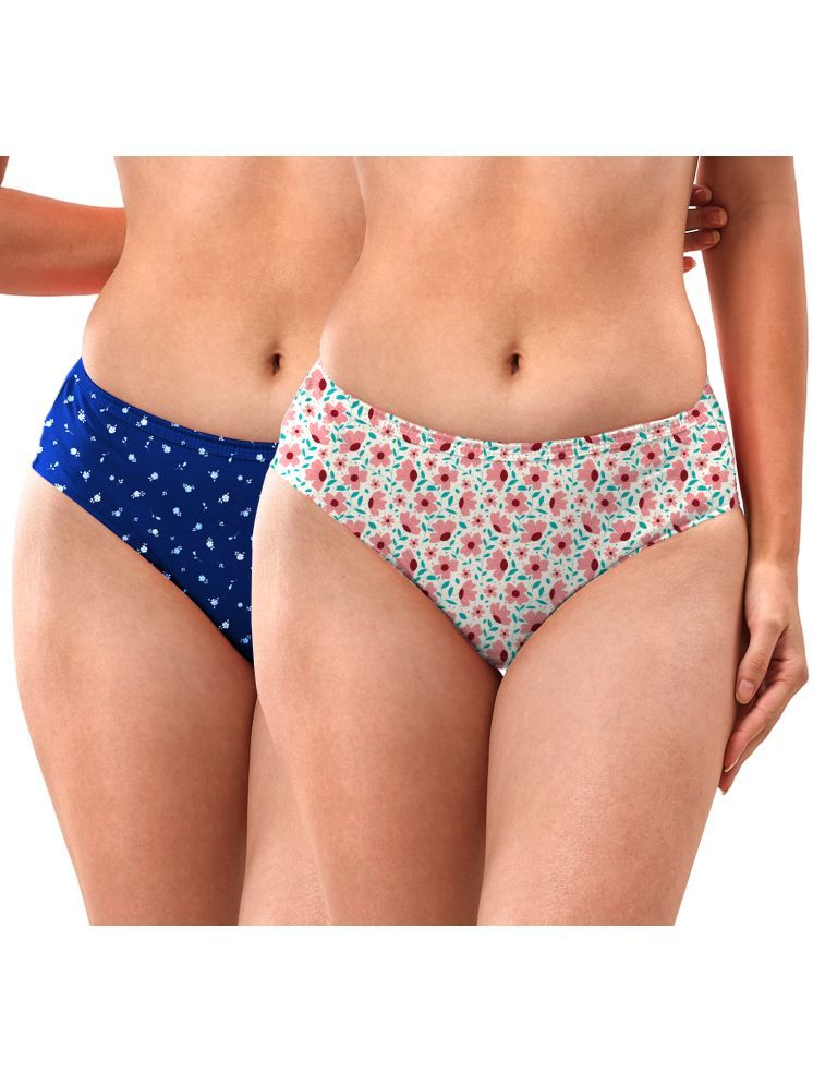     			LYRA Pack of 2 Cotton Briefs For Women ( Multi Color )