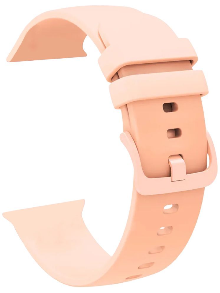     			ACM Watch Strap Slide Silicone Belt compatible with Cellecor M4 Rush Smartwatch Color Hook Band Creame Pink