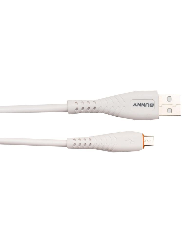     			Bunny White 2.1A Micro USB Cable 1.2 Meter