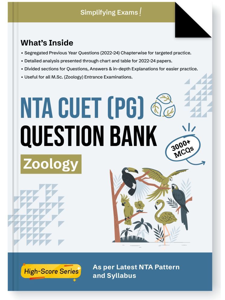     			Gurukul By Oswal NTA CUET (PG) Zoology Question Bank For M.Sc Zoology Entrance Exam 2025 : 3000 MCQs, PYQs 2022-24, Paper Analysis Charts, Latest NTA