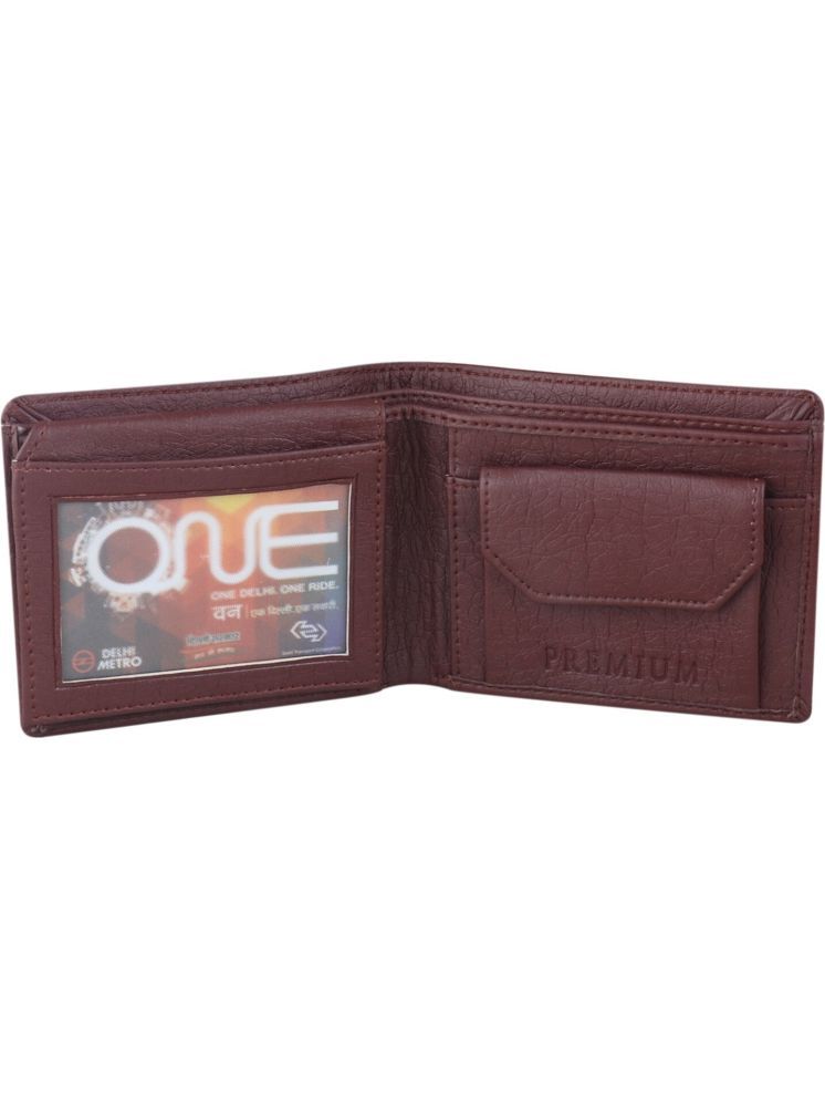     			JND Brown PU Men's Regular Wallet ( Pack of 1 )