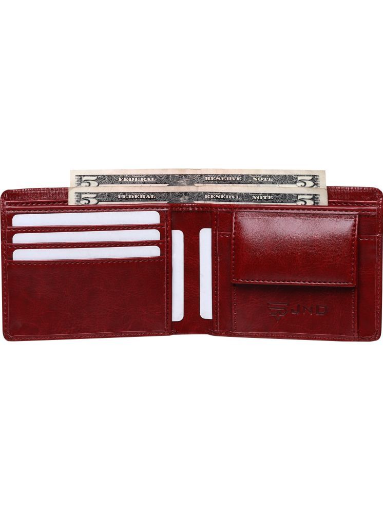     			JND Maroon PU Men's Regular Wallet ( Pack of 1 )