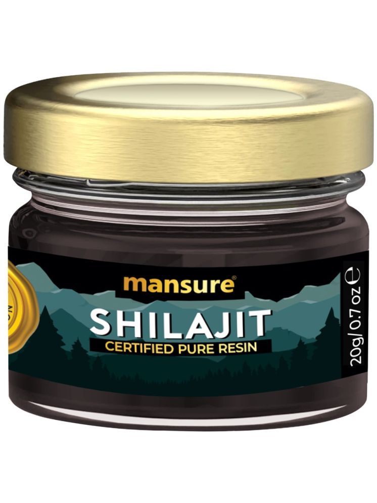     			ManSure Shilajit Pure Resin with No Fillers and 72.68% Fulvic Acid for Energy, Immune Support and Detox - 1 Pack (20g)