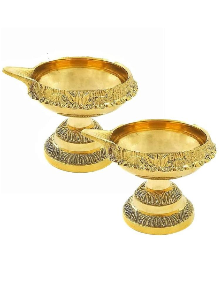     			NAVYAKSH Brass Akhand Diya - Pack of 1