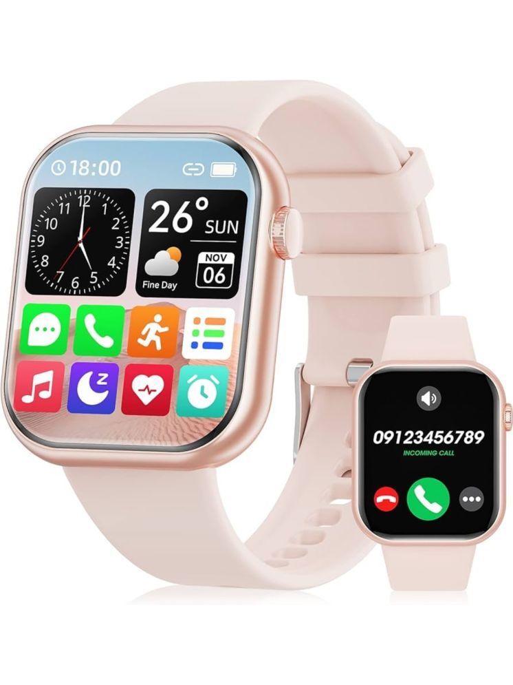     			RD Kart 1.5 inch IPS BT Calling Smart Watch with Strap Upto 1-2 days Backup ( Pink )