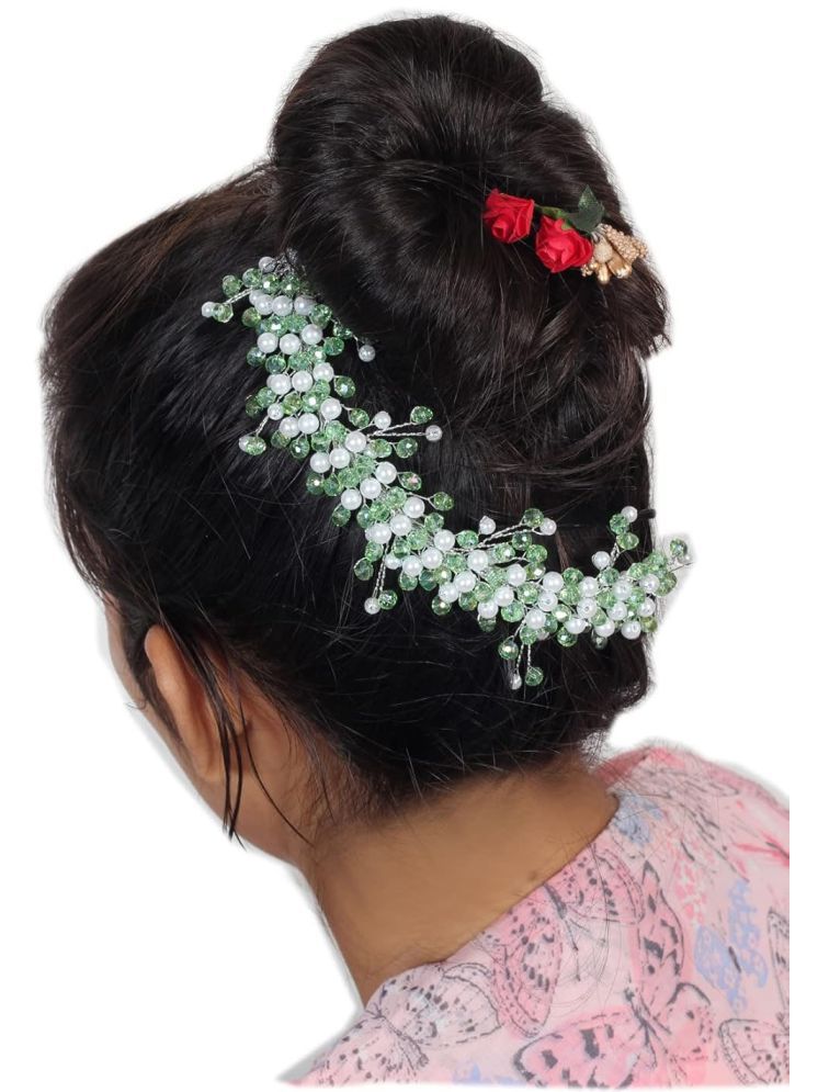     			RITZKART Green Hair Accessory Set ( Pack of 1 )