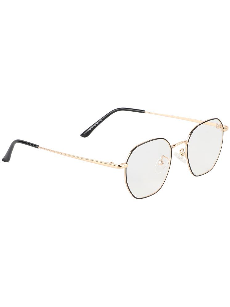     			Admire Gold Full Rim Round Computer Glasses ( Pack of 1 )