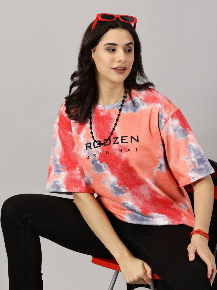     			RodZen Pack of 1 Cotton Women's T-Shirt ( Orange )