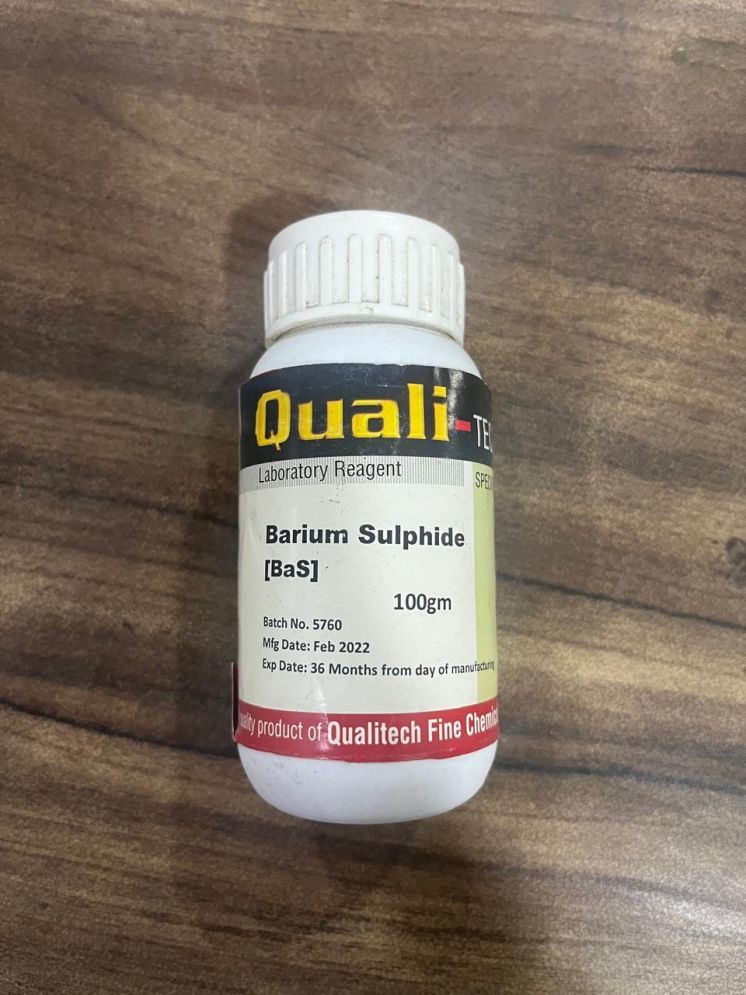     			Barium Sulphide, for hair removal purposes, 99% pure, Lab chemical