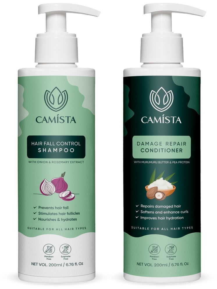     			CAMISTA Hair Fall Control Shampoo + Damage Repair Conditioner (400ml)